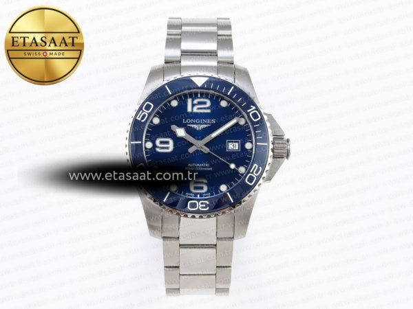 Longines Hydroconquest Mavi Seramik L888 Eta Saat - 1:1 Süper Klon Replika Saat