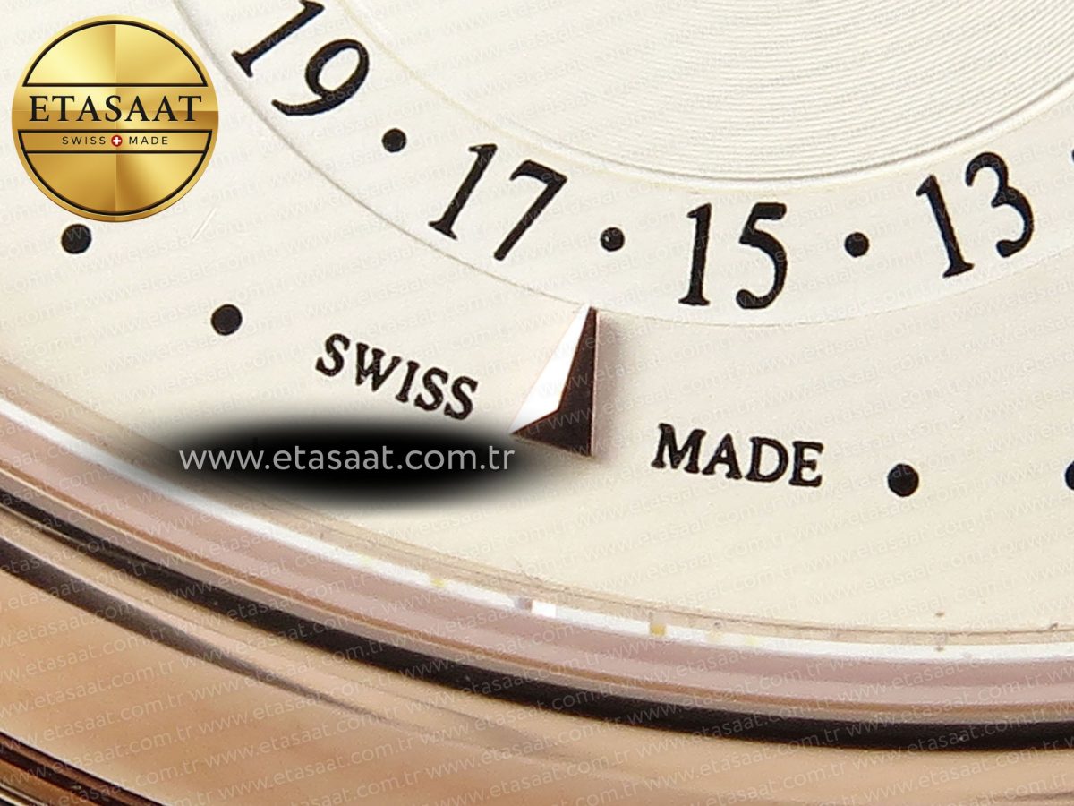 Jaeger Lecoultre Master Ultra Thin Moon 1368420 RG ZF 1:1 Best Edition White Dial on Brown Leather Strap SA925 Super Clone V2 - Görsel 12