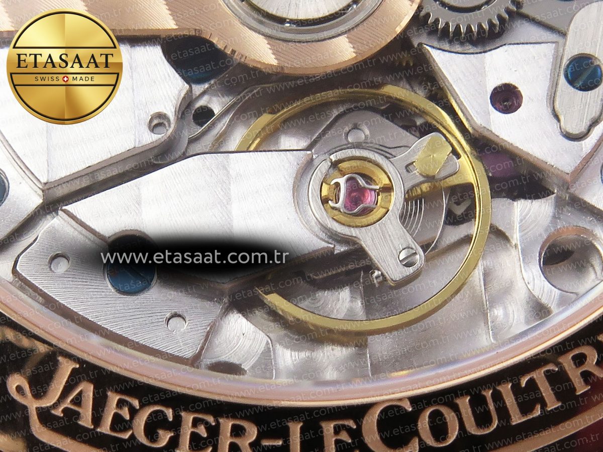 Jaeger Lecoultre Master Ultra Thin Moon 1368420 RG ZF 1:1 Best Edition White Dial on Brown Leather Strap SA925 Super Clone V2 - Görsel 20