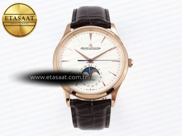 Jaeger-LeCoultre Master Ultra Thin Moon 1368420 RG ZF 11 Eta Saat - 1:1 Süper Klon Replika Saat