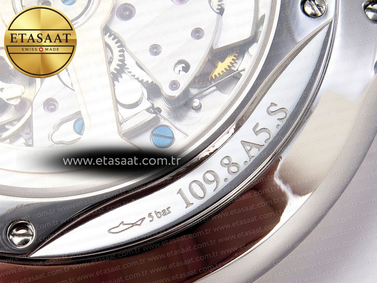 Jaeger Lecoultre Master Ultra Thin Moon 1368420 SS ZF 1:1 Best Edition Black Dial on Black Leather Strap SA925 Super Clone V2 - Görsel 22