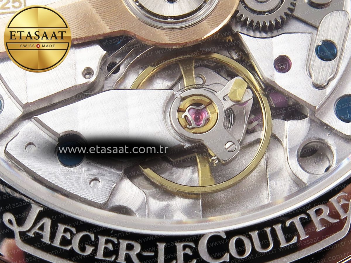 Jaeger Lecoultre Master Ultra Thin Moon 1368420 SS ZF 1:1 Best Edition White Dial on Black Leather Strap SA925 Super Clone V2 - Görsel 20