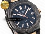 Patek Philippe NAUTILUS 5711 DIW CARBOn BLACK TEXTURED DIAL ON CARBON/RG 324CS - Görsel 5