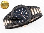 Patek Philippe NAUTILUS 5711 DIW CARBOn BLACK TEXTURED DIAL ON CARBON/RG 324CS - Görsel 6