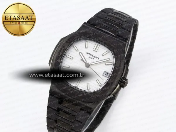 nautilus 5711 diw carbon diwf 11 best edition silver textured dial on carbon pvd bracelet 324cs2