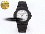 Patek Philippe Nautilus 5711 Silver Textured Dial on Carbon/PVD 324CS - Görsel 3