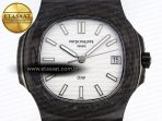 Patek Philippe Nautilus 5711 Silver Textured Dial on Carbon/PVD 324CS - Görsel 4