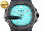 Patek Philippe Nautilus 5711  Tiffany Blue Textured Dial on Carbon/PVD 324CS - Görsel 4