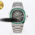 Patek Philippe Nautilus 5711 Gri Kadran Yeşil 324CS Eta Saat - Görsel 3 - 1:1 Süper Klon Saat