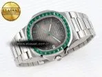nautilus 5711 ss gpf 11 best edition gray dial green diamonds bezel on ss bracelet 324cs6