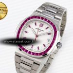 Patek Philippe NAUTILUS 5711 SS WHITE DIAL PURPLE DIAMONDS 324CS