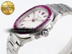 Patek Philippe NAUTILUS 5711 SS WHITE DIAL PURPLE DIAMONDS 324CS - Görsel 8