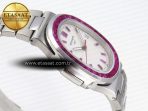 Patek Philippe NAUTILUS 5711 SS WHITE DIAL PURPLE DIAMONDS 324CS - Görsel 9