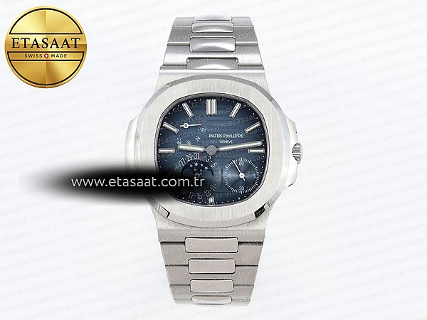 Patek Philippe Nautilus 5712 Mavi Kadran A240 Eta Saat - 1:1 Süper Klon Replika Saat