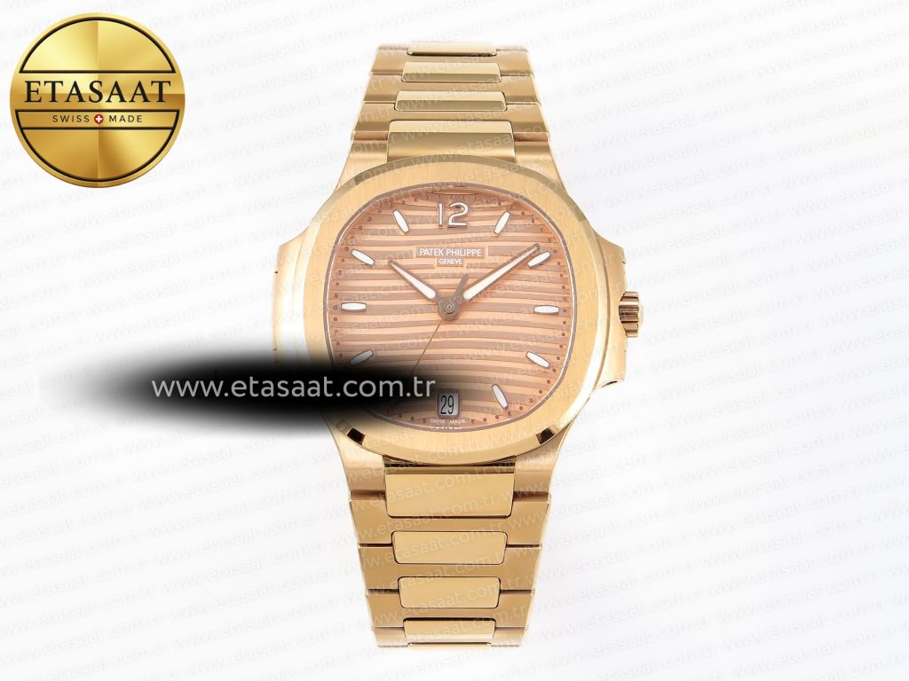 Patek Philippe Nautilus 7118 Kadın RG PPF Pembe Altın 324CS Eta Saat - Görsel 3 - 1:1 Süper Klon Saat