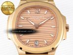 Patek Philippe NAUTILUS 7118 LADIES RG PPF 1:1 BEST EDITION RG DIAL ON RG BRACELET 324CS - Görsel 4
