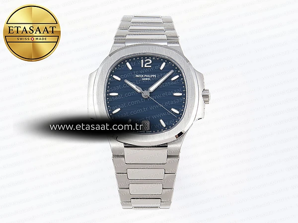Patek Philippe Nautilus 7118 Kadın PPF Mavi Kadran 324CS Eta Saat - 1:1 Süper Klon Replika Saat
