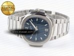 Patek Philippe NAUTILUS 7118 LADIES SS PPF 1:1 BEST EDITION BLUE DIAL ON SS BRACELET 324CS - Görsel 6