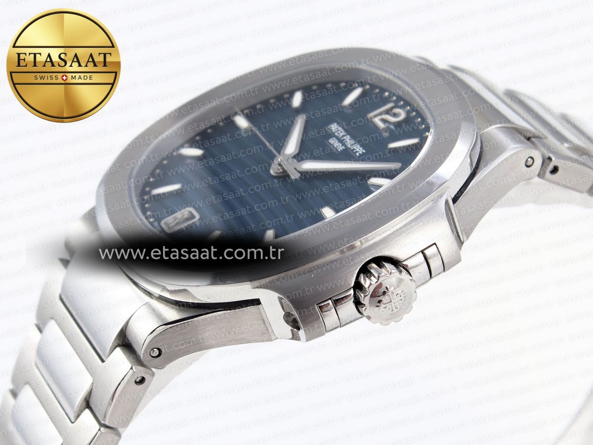 Patek Philippe NAUTILUS 7118 LADIES SS PPF 1:1 BEST EDITION BLUE DIAL ON SS BRACELET 324CS - Görsel 8