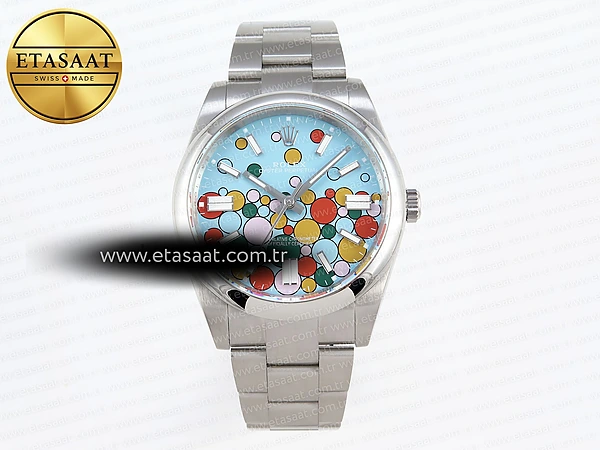 Rolex OP 124300 41mm Celebration Kadran VR3230 Eta Saat - 1:1 Süper Klon Replika Saat