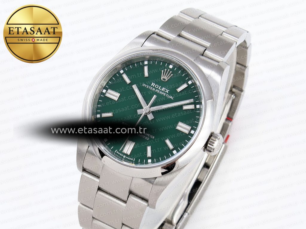 oyster perpetual 126000 36mm vsf 11 best edition 904l steel green dial vs32352