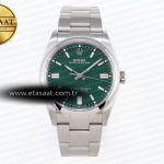 Rolex Oyster Perpetual 126000 36mm Çelik Yeşil VS3235 Eta Saat - Görsel 3 - 1:1 Süper Klon Saat