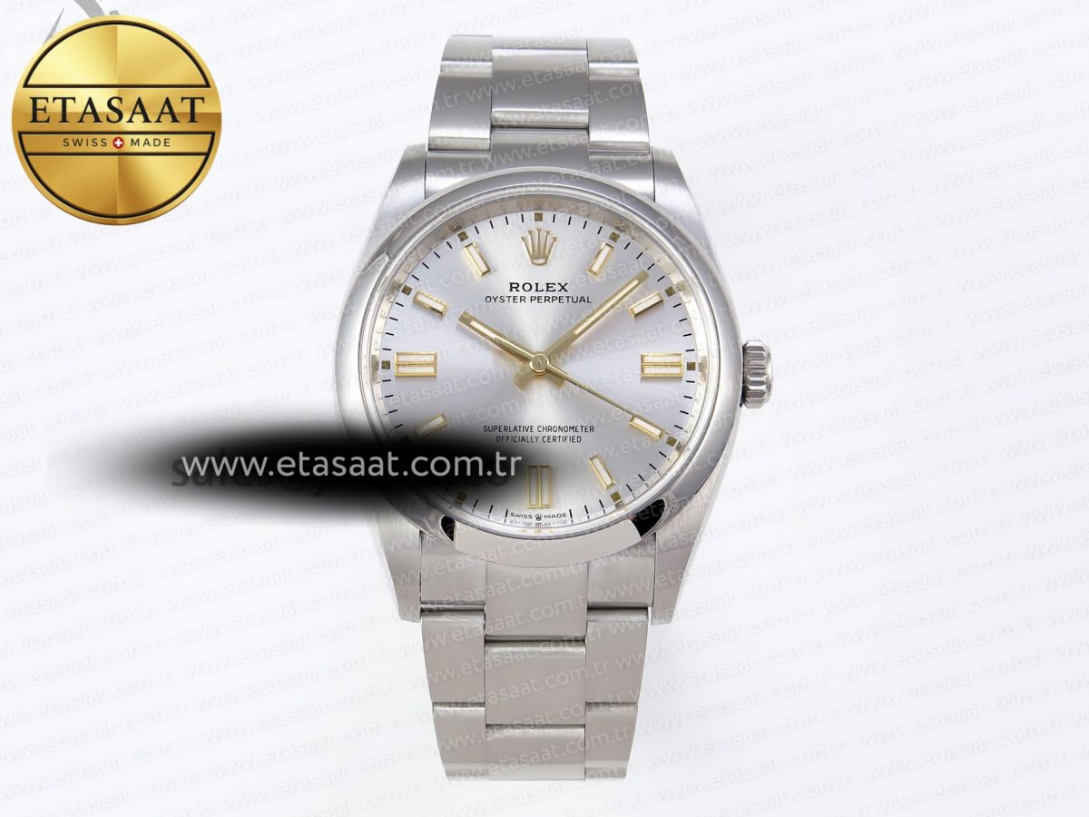 Rolex Oyster Perpetual 126000 36mm VSF 1:1 Best Edition 904L Steel Silver Dial VS3235 - Görsel 3