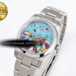 oyster perpetual 36mm 126000 krf best edition 904l steel bubble dial on ss bracelet a28241