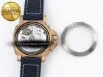 pam1074 w bronzo vsf 11 best edition blue dial on blue calfskin strap p 900 clone19