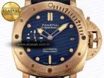 pam1074 w bronzo vsf 11 best edition blue dial on blue calfskin strap p 900 clone4