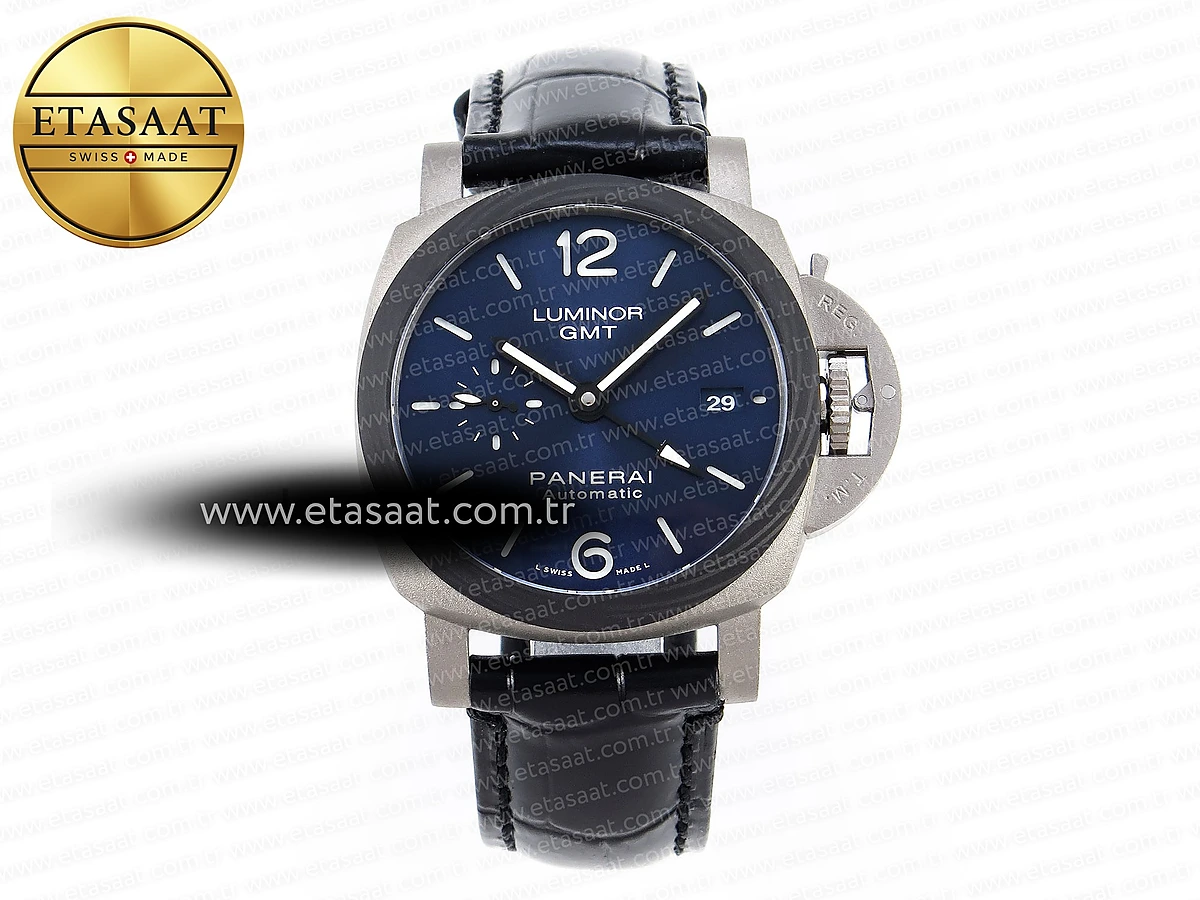 Panerai PAM1279 X Mavi Kadran Siyah P.9011 Eta Saat - 1:1 Süper Klon Replika Saat