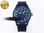 pilots watch laureus blue ceramic iw328101 zf 11 best edition on blue nylon strap a321113