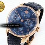 portugieser perpetual calendar rg 5033 apsf 11 best edition blue dial on black leather strap a52610 clone1
