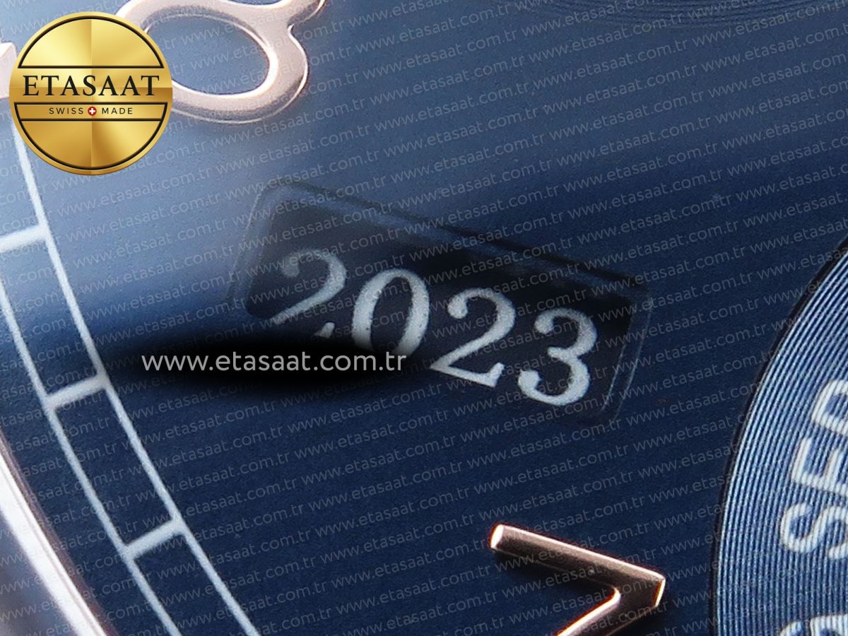 IWC PORTUGIESER PERPETUAL CALENDAR RG 5033  BLUE DIAL ON BLACK LEATHER STRAP A52610 - Görsel 14