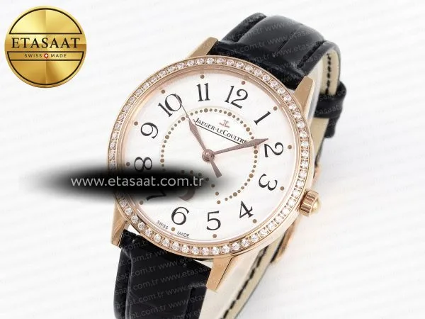 rendez vous night day rg apsf 11 best edition white textured dial diamonds bezel on black leather strap a8981