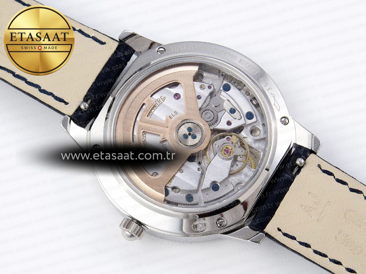 Jaeger Piguet Rendez-Vous Night & Day SS APSF 1:1 Best Edition Blue Textured Dial Diamonds Bezel on Blue Leather Strap SA898 - Görsel 16