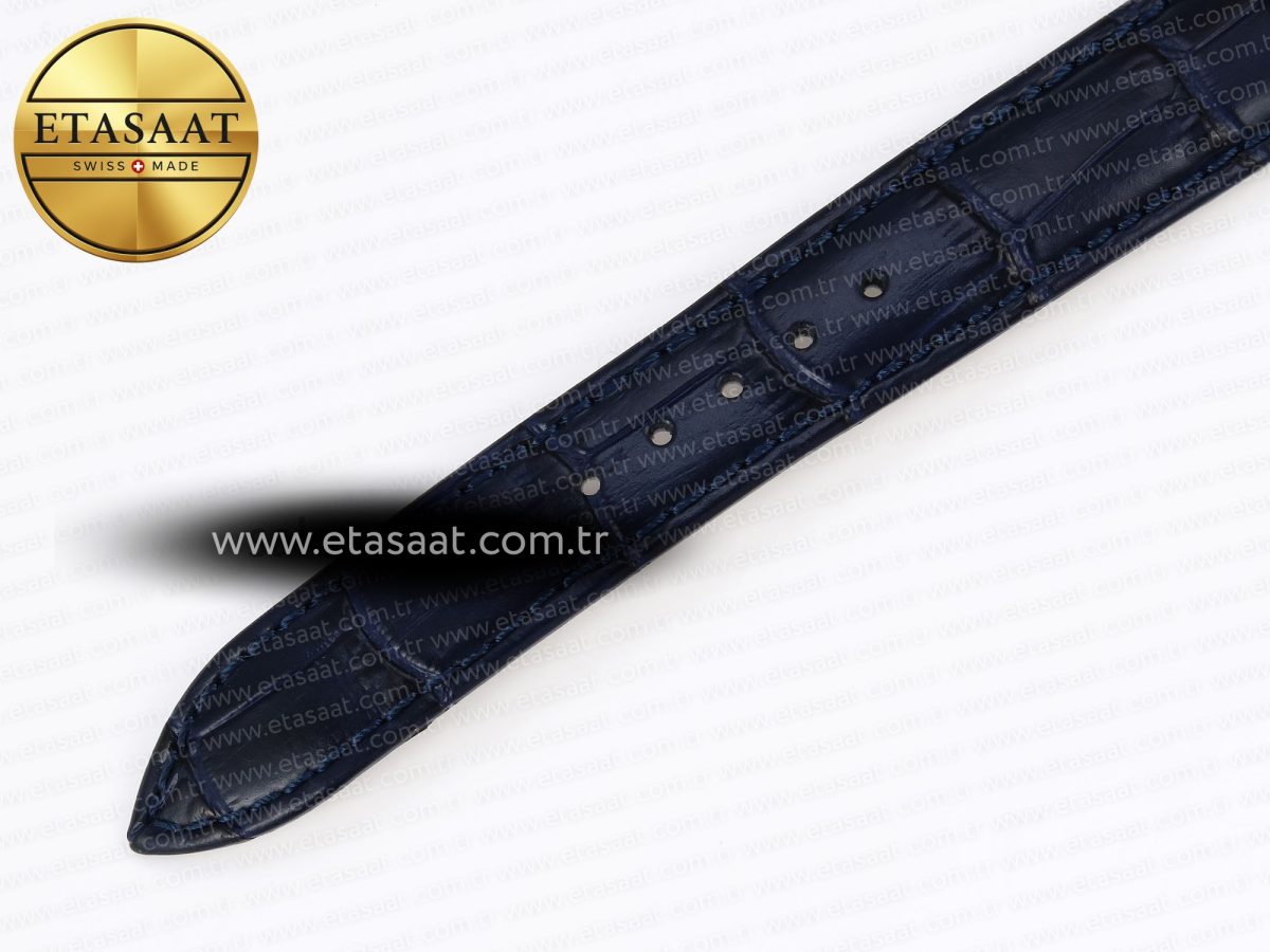 Jaeger Piguet Rendez-Vous Night & Day SS APSF 1:1 Best Edition Blue Textured Dial Diamonds Bezel on Blue Leather Strap SA898 - Görsel 24