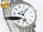 rendez vous night day ss apsf 11 best edition whitetextured dial diamonds bezel on ss bracelet a8985