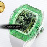 rm026 green transparent tourbillon rm best edition panda skeleton dial on rubber strap1