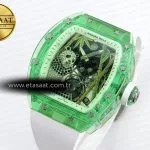 rm026 green transparent tourbillon rm best edition panda skeleton dial on rubber strap1