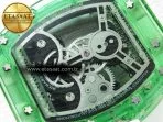 rm026 green transparent tourbillon rm best edition panda skeleton dial on rubber strap18