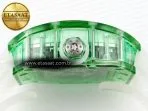 rm026 green transparent tourbillon rm best edition panda skeleton dial on translucent rubber strap14