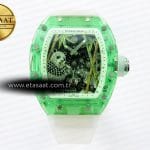 Richard Mille RM026 Panda İskelet Şeffaf Kauçuk Eta Saat - Görsel 3 - 1:1 Süper Klon Saat