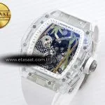 rm026 transparent tourbillon rm best edition panda skeleton dial on rubber strap1