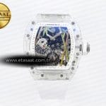 Richard Mille RM026 Panda İskelet Kauçuk Eta Saat - Görsel 3 - 1:1 Süper Klon Saat