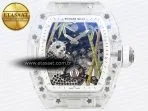 rm026 transparent tourbillon rm best edition panda skeleton dial on rubber strap4