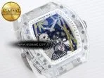 rm026 transparent tourbillon rm best edition panda skeleton dial on rubber strap5
