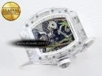 rm026 transparent tourbillon rm best edition panda skeleton dial on rubber strap6
