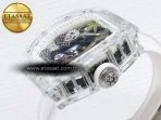 rm026 transparent tourbillon rm best edition panda skeleton dial on rubber strap8