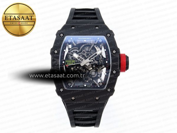 Richard Mille RM035 İskelet Kadran Siyah RMUL2 Eta Saat - Görsel 3 - 1:1 Süper Klon Saat